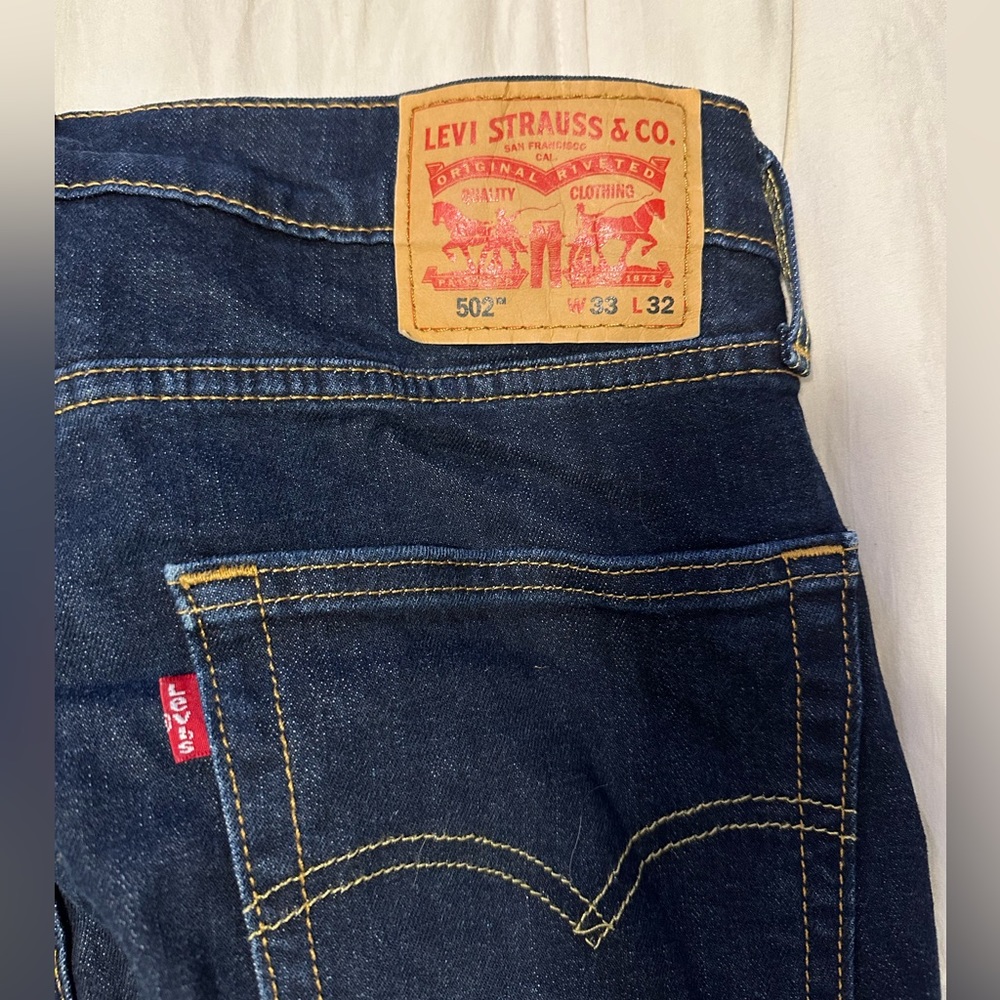 Men’s Levi’s 502 blue jeans, W33 L32